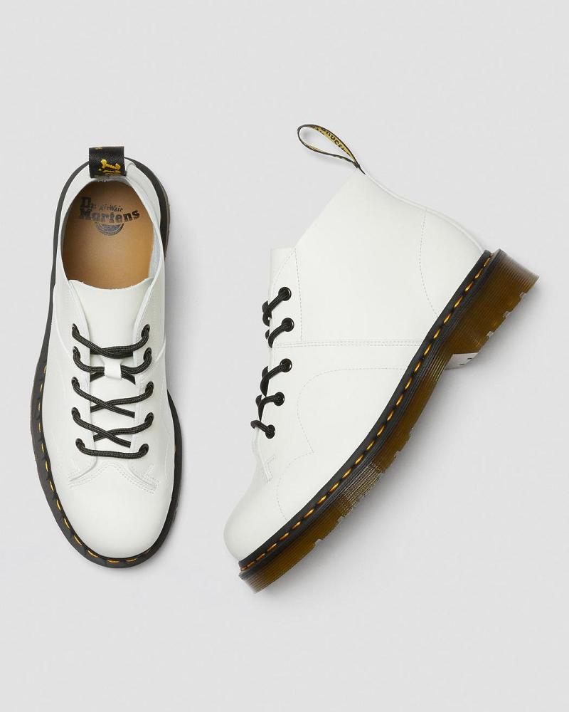 Botas De Mono Dr Martens Church Smooth Cuero Hombre Blancos | MX 261SGL